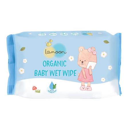 ผ้าเช็ดทำความสะอาดผิว LAMOON ORGANIC 20 แผ่น แพ็ค 6_1