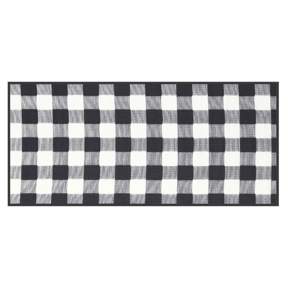 เสื่ออเนกประสงค์ MAT-ER GINGHAM SIZE S 90x200 ซม. สีขาว/ดำ