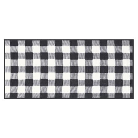 เสื่ออเนกประสงค์ MAT-ER GINGHAM SIZE S 90x200 ซม. สีขาว/ดำ