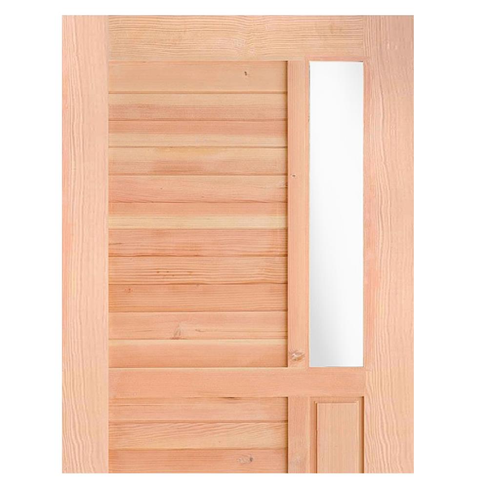 ประตูไม้ดักลาสเฟอร์ D2D ECO-PINE-12 100X200 ซม.