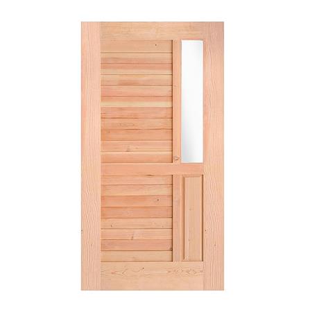 ประตูไม้ดักลาสเฟอร์ D2D ECO-PINE-12 100X200 ซม.