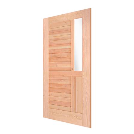 ประตูไม้ดักลาสเฟอร์ D2D ECO-PINE-12 100X200 ซม._1