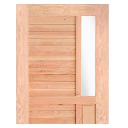 ประตูไม้ดักลาสเฟอร์ D2D ECO-PINE-12 100X200 ซม._2