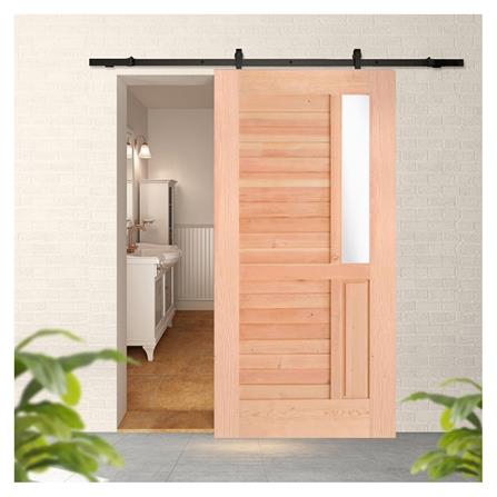 ประตูไม้ดักลาสเฟอร์ D2D ECO-PINE-12 100X200 ซม._3