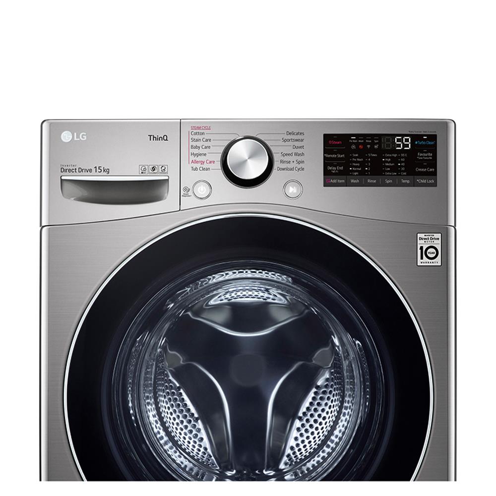 เครื่องซักผ้าฝาหน้า LG F2515STGV.AESPETH 15 กก. 1200 อินเวอร์เตอร์