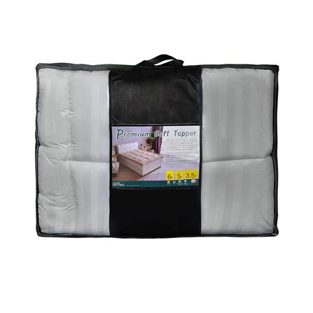 แผ่นรองนอน 3.5 ฟุต LUCKY MATTRESS PREMIUM SOFT สีเทา_3