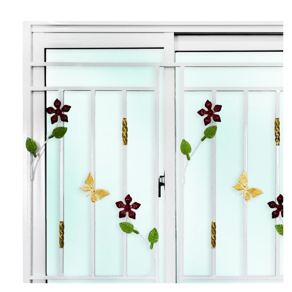 หน้าต่าง S-S พร้อมมุ้งลวดดัด AZLE FL-BU 120x110 ซม. สีขาว