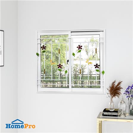 หน้าต่าง S-S พร้อมมุ้งลวดดัด AZLE FL-BU 120x110 ซม. สีขาว_3
