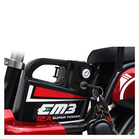 จักรยานไฟฟ้า EM EM3 สีแดง_6
