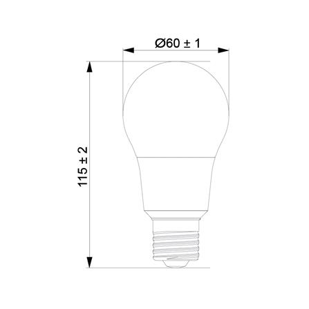 หลอด LED TOSHIBA A60 8 วัตต์ DAYLIGHT E27 แพ็ก 2 ชิ้น_6