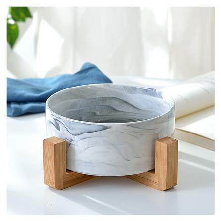 ชามเซรามิก 8 นิ้ว BAMBOO MARBLE สีเทา_4