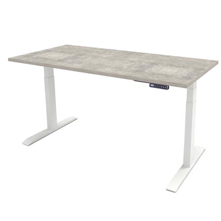 โต๊ะทำงานปรับระดับ ERGOTREND SIT 2 STAND GEN3 150 ซม. สี CONCRETE/ขาว