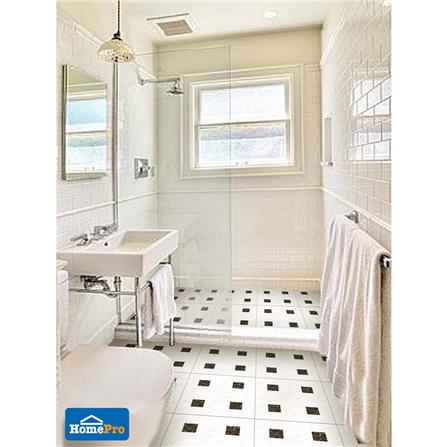 กระเบื้องพื้น 40x40 ซม. คาซ่า นิว แบล็ค ไวท์ 0.96M2_3