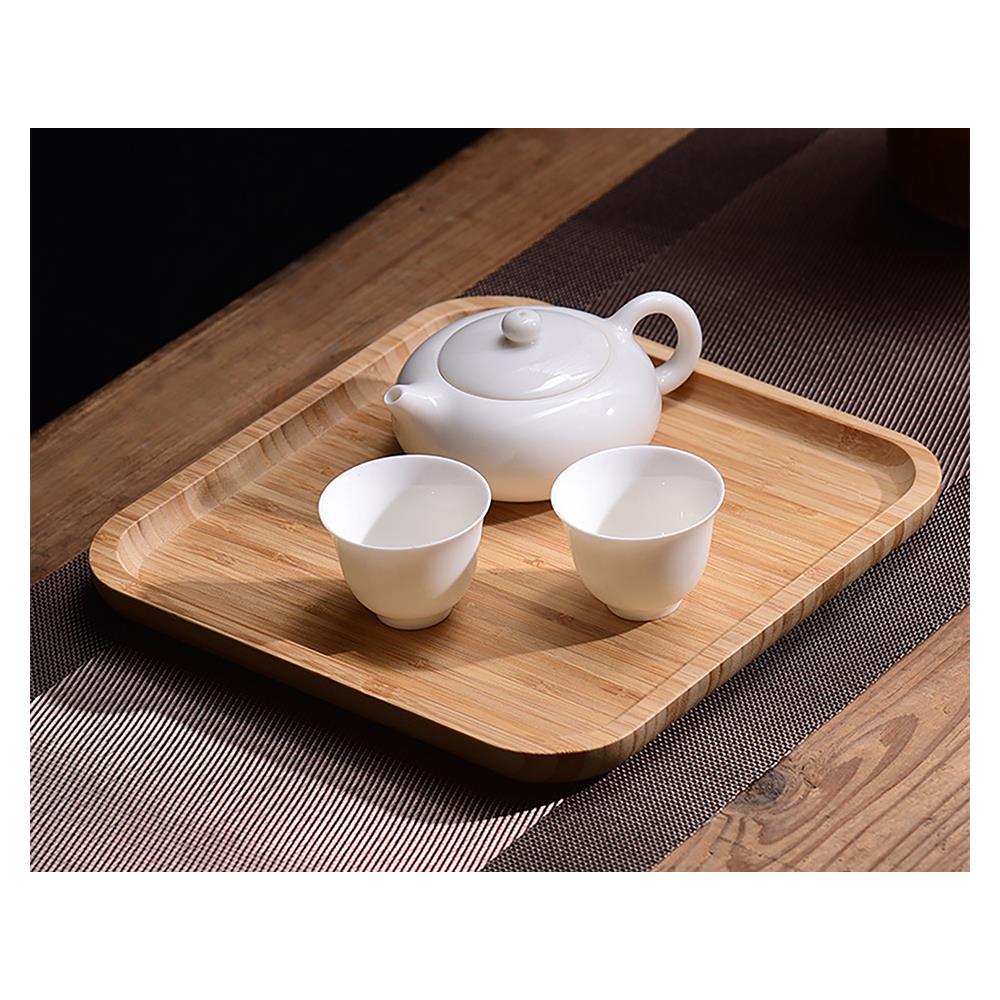 ถาดไม้ไผ่เหลี่ยม BAMBOO 25x25 ซม.