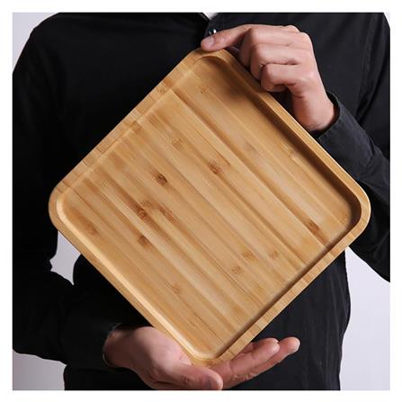 ถาดไม้ไผ่เหลี่ยม BAMBOO 25x25 ซม._2