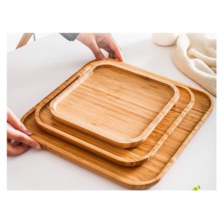 ถาดไม้ไผ่เหลี่ยม BAMBOO 25x25 ซม._3