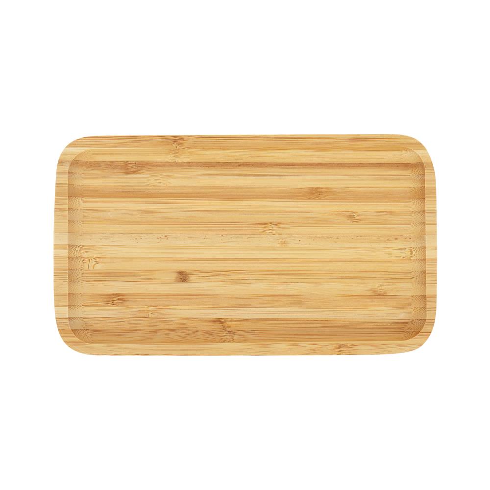 ถาดไม้ไผ่เหลี่ยม BAMBOO 14x25 ซม.