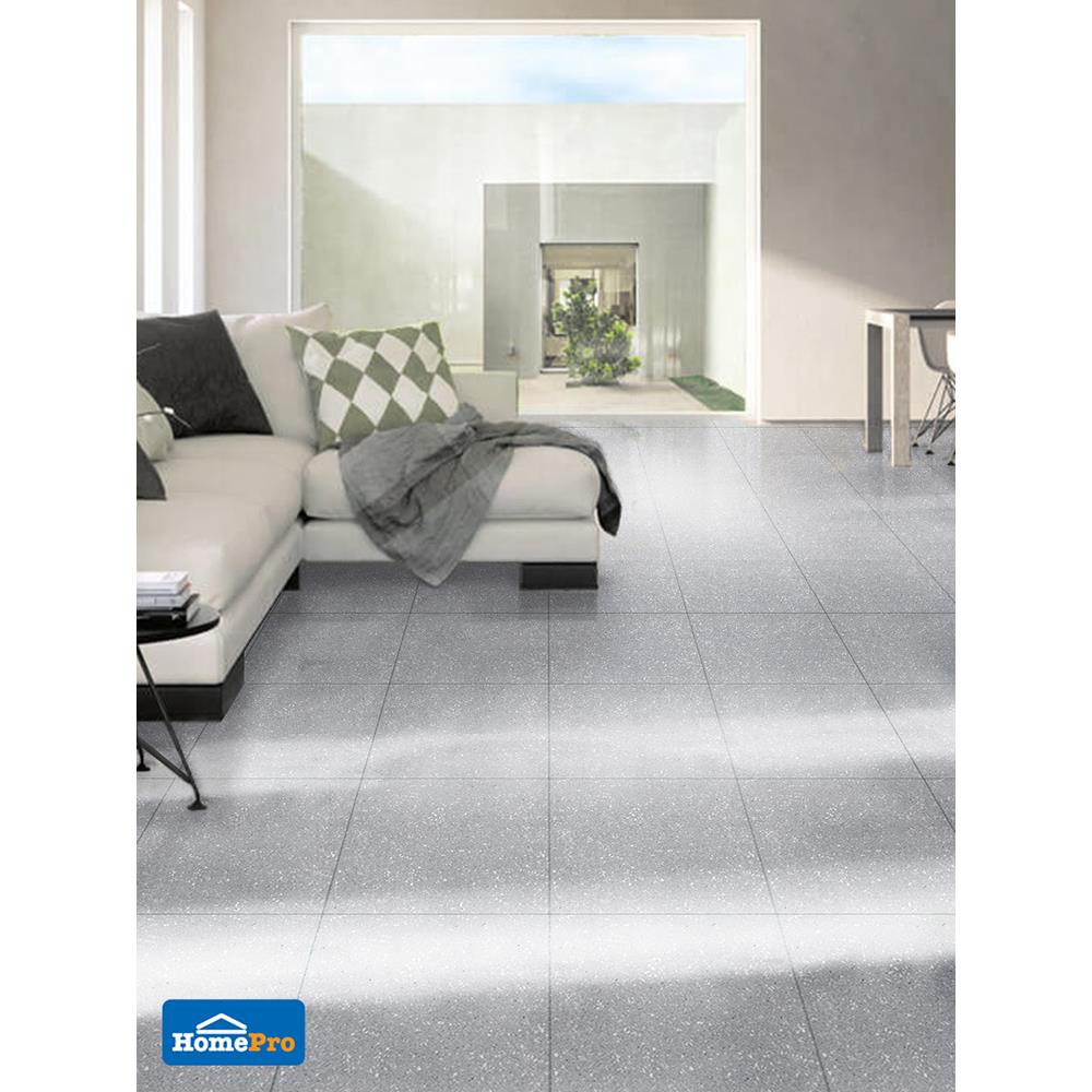 กระเบื้องพื้น 40x40 ซม. ชาร์ลี นิว เทา 0.96M2