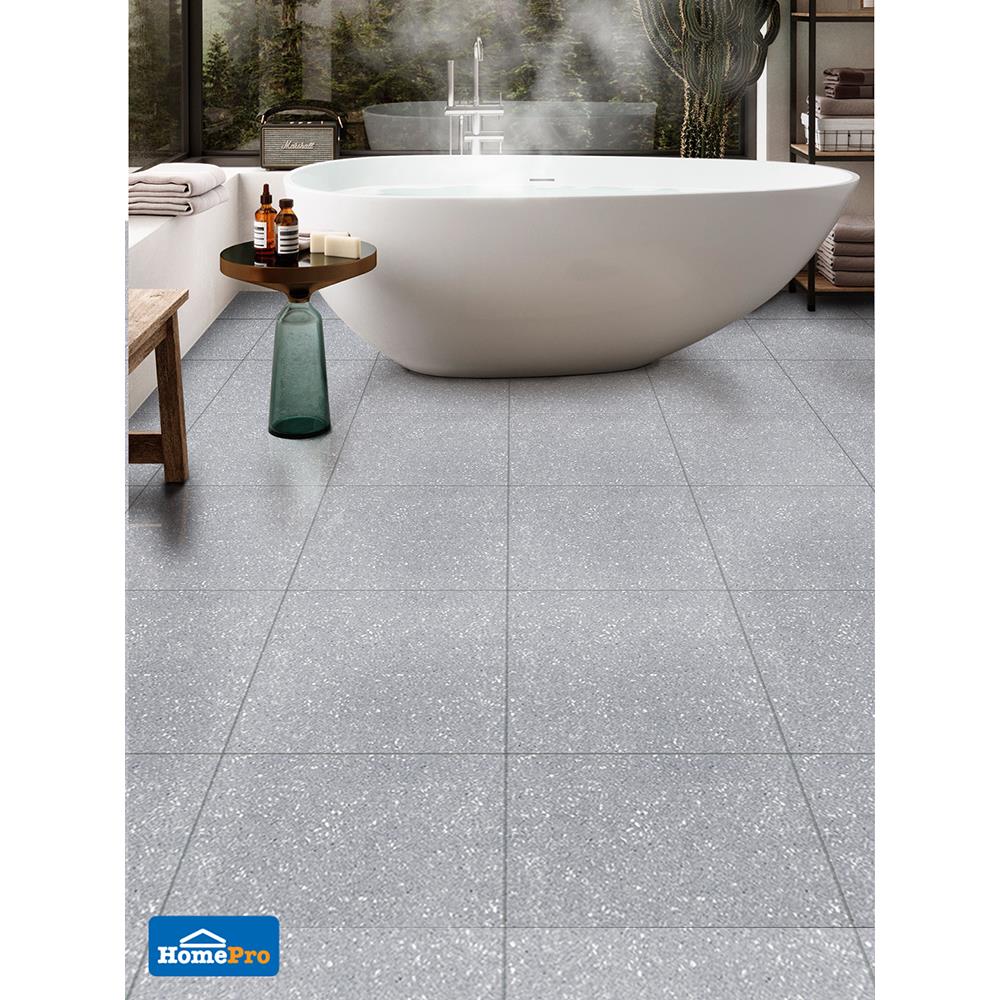 กระเบื้องพื้น 40x40 ซม. ชาร์ลี นิว เทา 0.96M2