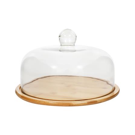 ที่วางเค้กพร้อมฝาแก้ว BAMBOO 11 นิ้ว