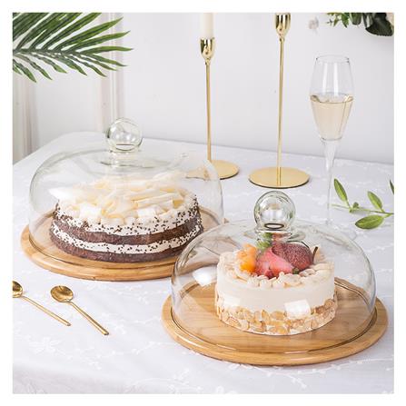 ที่วางเค้กพร้อมฝาแก้ว BAMBOO 11 นิ้ว_3