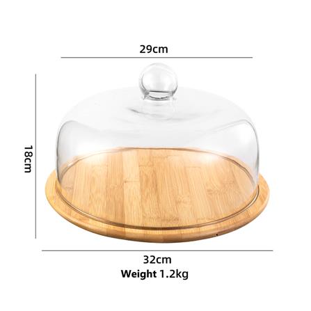 ที่วางเค้กพร้อมฝาแก้ว BAMBOO 11 นิ้ว_9