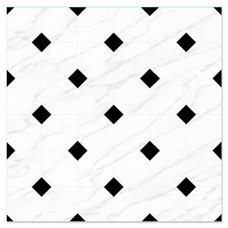 กระเบื้องพื้น 40x40 ซม. ทีน่า นิว II แบล็ค ไวท์