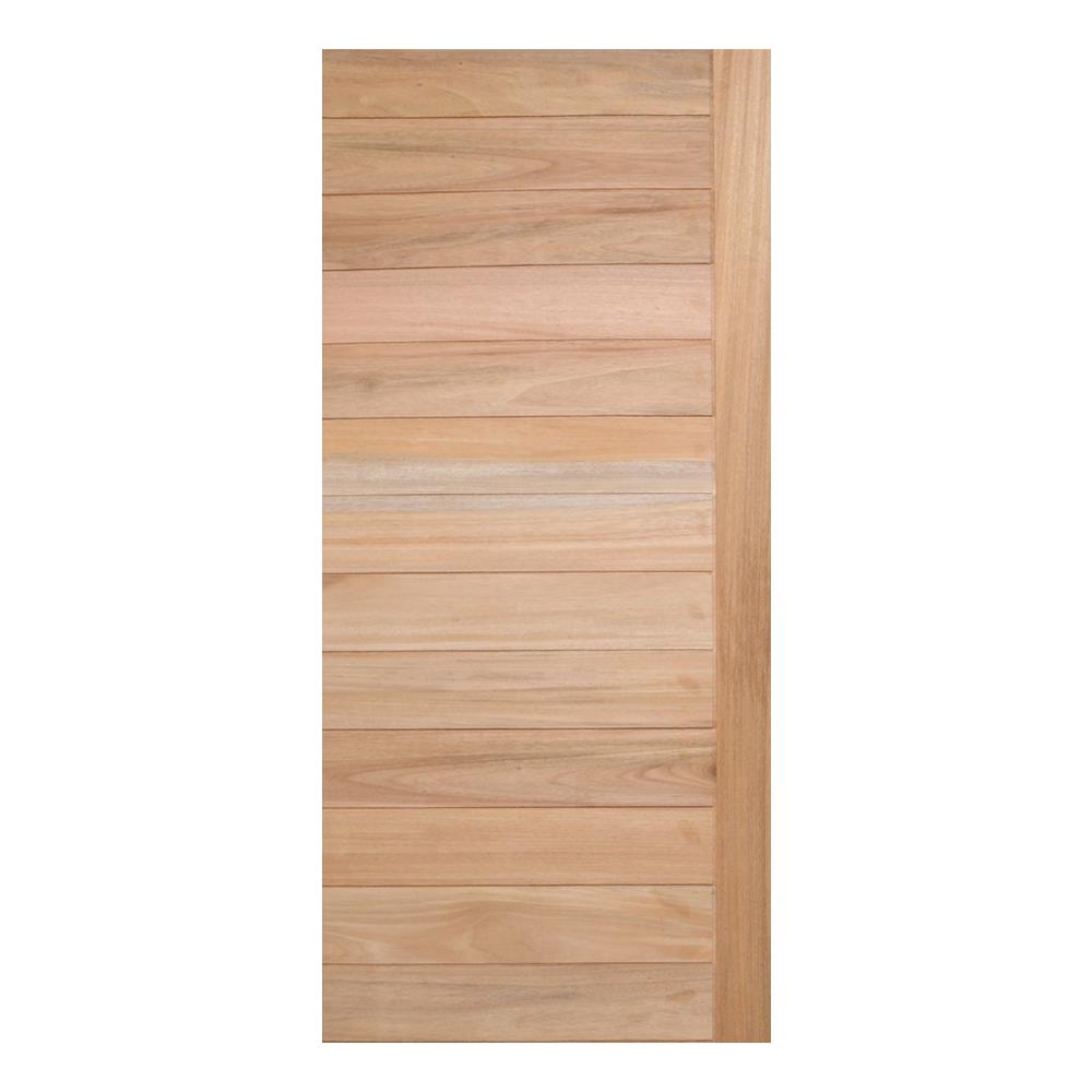 ประตูไม้โอ๊ค AZLE CROSS 80x200 ซม. สีธรรมชาติ ไม่เจาะลูกบิด