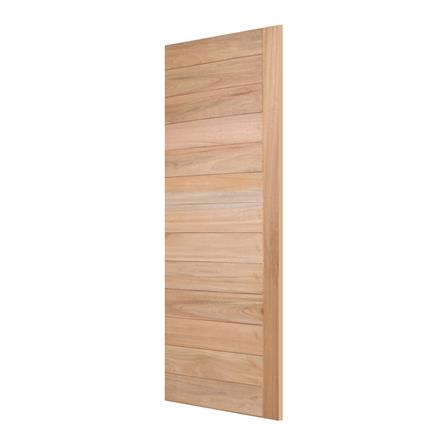 ประตูไม้โอ๊ค AZLE CROSS 80x200 ซม. สีธรรมชาติ ไม่เจาะลูกบิด_1