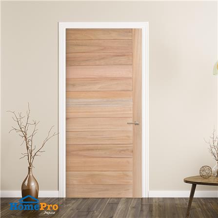 ประตูไม้โอ๊ค AZLE CROSS 80x200 ซม. สีธรรมชาติ ไม่เจาะลูกบิด_3