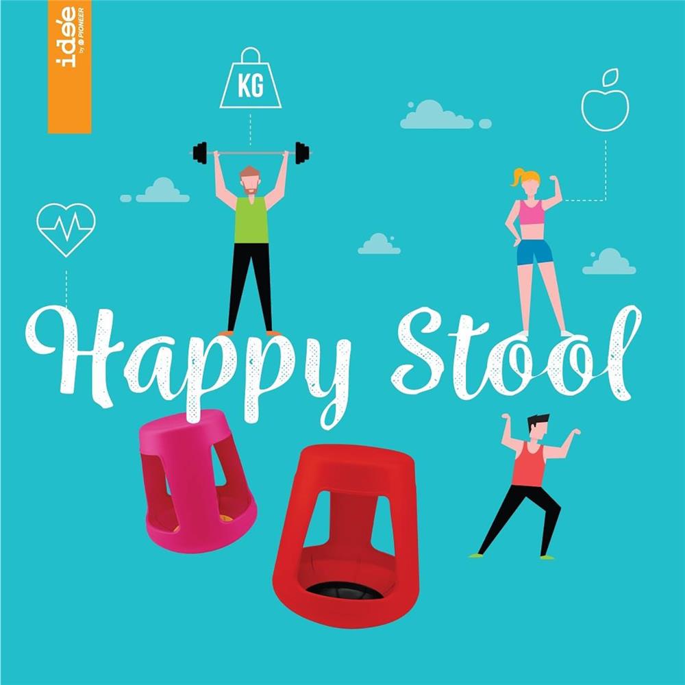 เก้าอี้ออกกำลังกายพลาสติก PIONEER PN9334 สีดำ