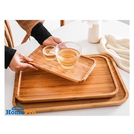 ถาดไม้ไผ่เหลี่ยม BAMBOO 20x30 ซม._4