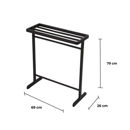 ราวพาดผ้าไม้ยางพารา4เส้น MINI สีโอ๊ค PLIM_5