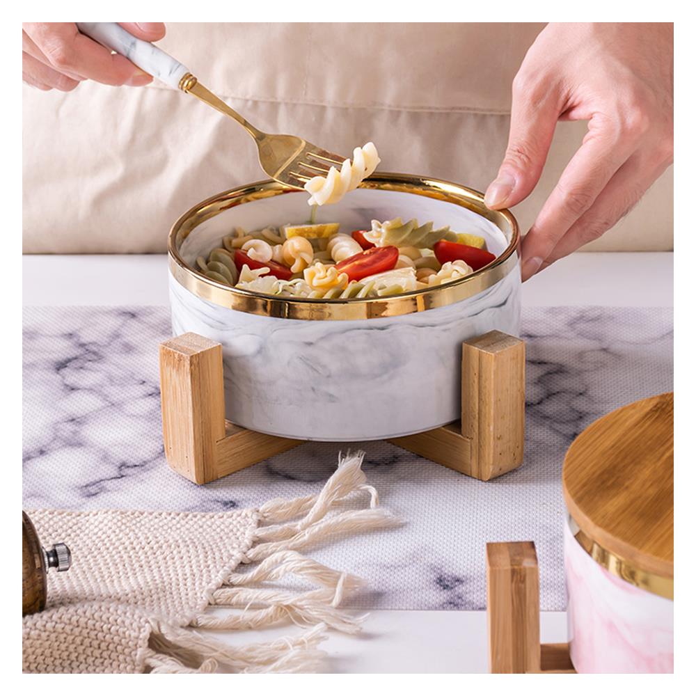 ชามเซรามิก 8" BAMBOO MARBLE