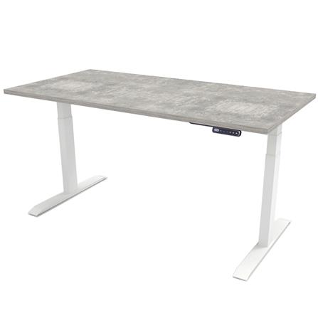 โต๊ะทำงานปรับระดับ ERGOTREND SIT 2 STAND GEN3 120 ซม. สี CONCRETE/ขาว
