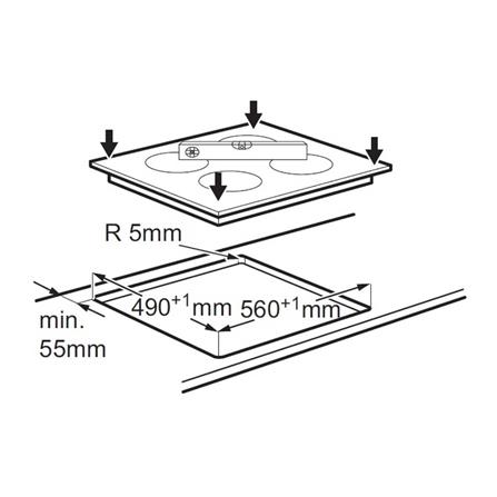 เตาฝังอินดักชั่น ELECTROLUX EIV644 60 ซม._4