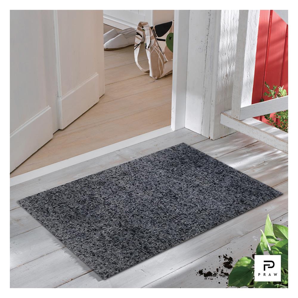 พรม PRAW OVP 50X75 ซม. สีเทาเข้ม