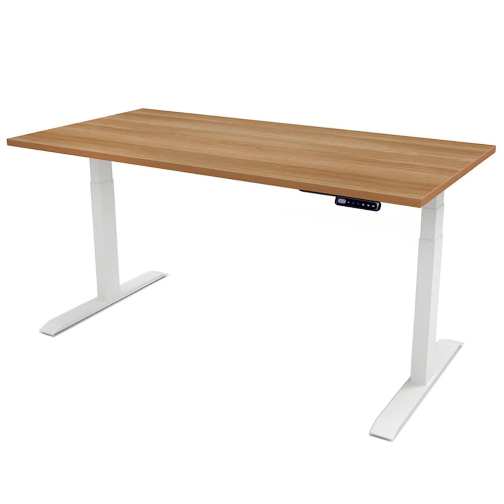 โต๊ะทำงานปรับระดับ ERGOTREND SIT 2 STAND GEN3 120 ซม. สี CAPUCINO/ขาว