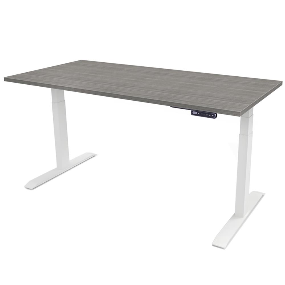 โต๊ะทำงานปรับระดับ ERGOTREND SIT 2 STAND GEN3 150 ซม. สี COMBI GREY/ขาว