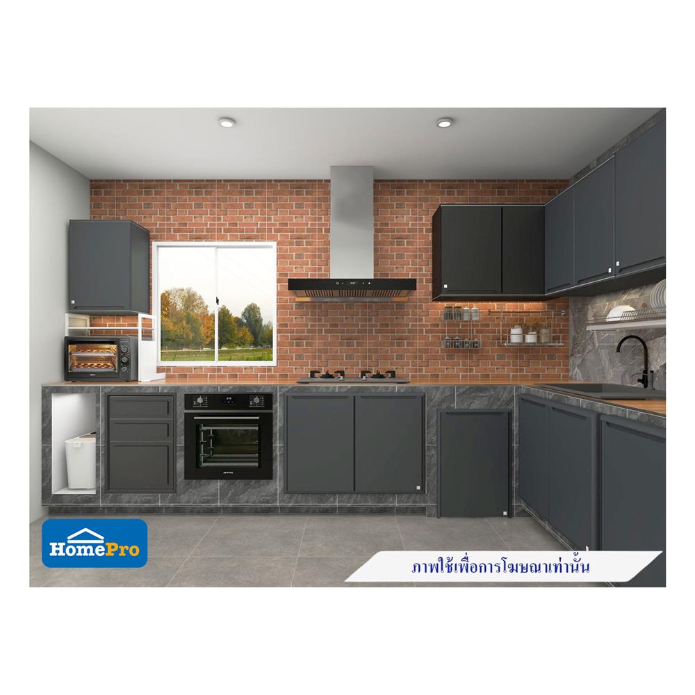 หน้าบานคู่ KING CURVE 96x68.8 ซม. สีเทา