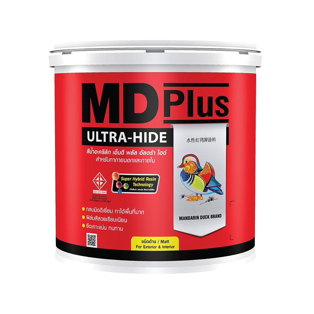 สีน้ำทาภายนอก TOA MD PLUS MD100 ด้าน 9 ลิตร
