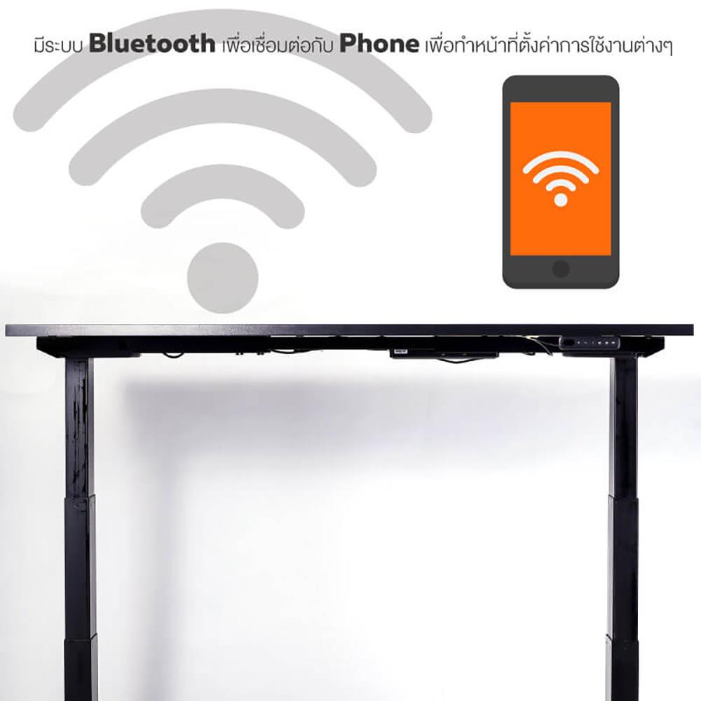 โต๊ะทำงานปรับระดับ ERGOTREND SIT 2 STAND GEN3 180 ซม. สี COMBI GREY/ดำ