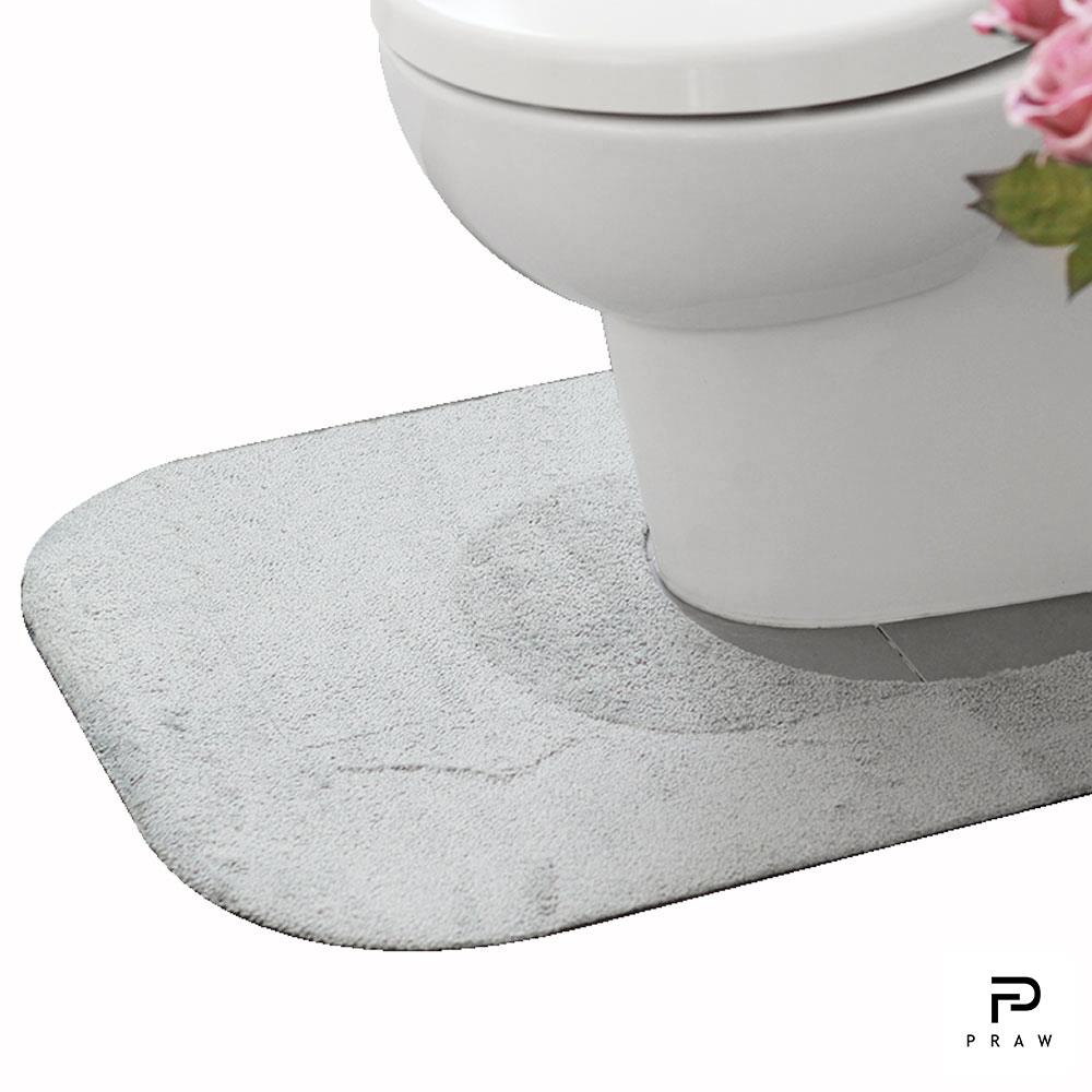 พรมห้องน้ำ PRAW TOILET 62x70 ซม. สีเทา