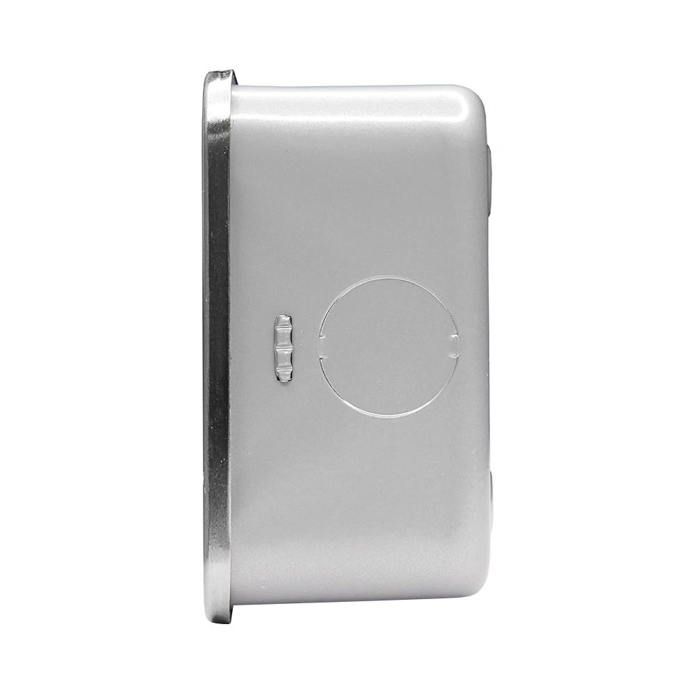 ชุดหน้ากาก 4 ช่อง HACO M1004+HM832 สีเงิน