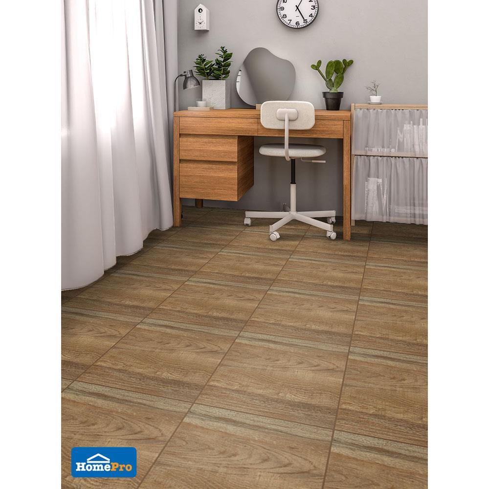 กระเบื้องพื้น 18x18 นิ้ว TARA คิงวู้ด น้ำตาล EXC PM 1M2