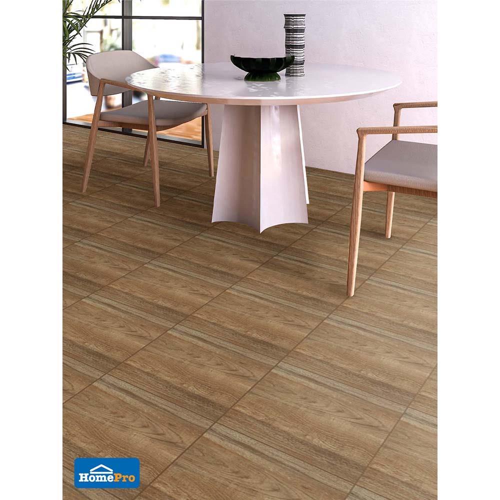 กระเบื้องพื้น 18x18 นิ้ว TARA คิงวู้ด น้ำตาล EXC PM 1M2