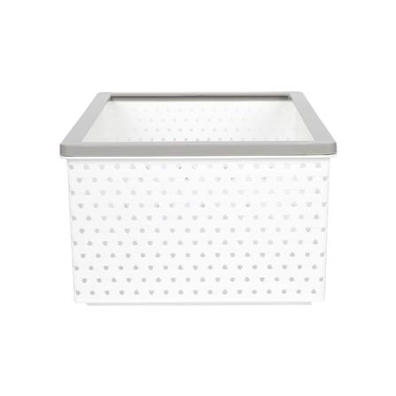 ตะกร้าผ้าเหลี่ยม PLIM STACK ไซซ์ S สีขาว_3