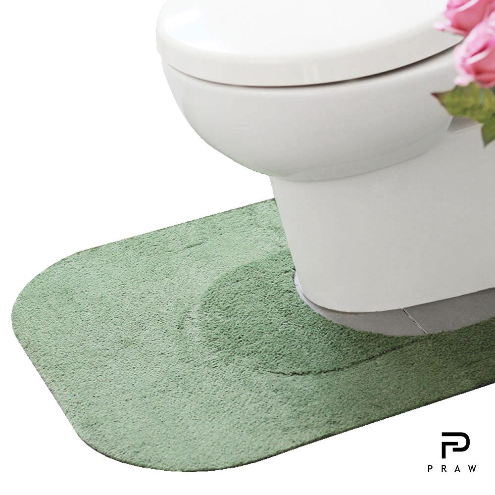 พรมห้องน้ำ PRAW TOILET 62x70 ซม. สีเขียว