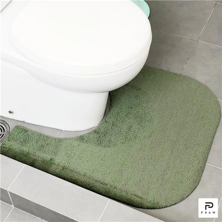 พรมห้องน้ำ PRAW TOILET 62x70 ซม. สีเขียว_2