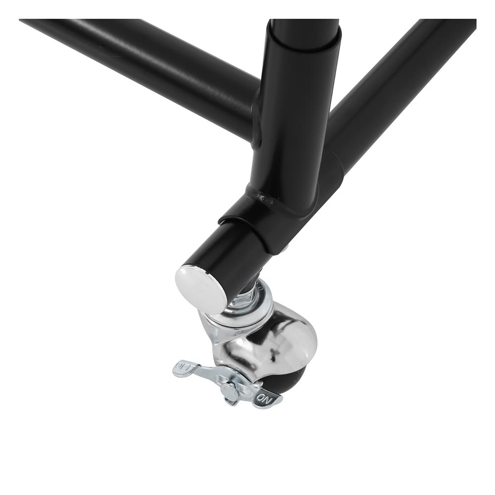 ราวแขวนผ้าบาร์คู่ปรับระดับ100.5x41x184cm สีดำ PLIM